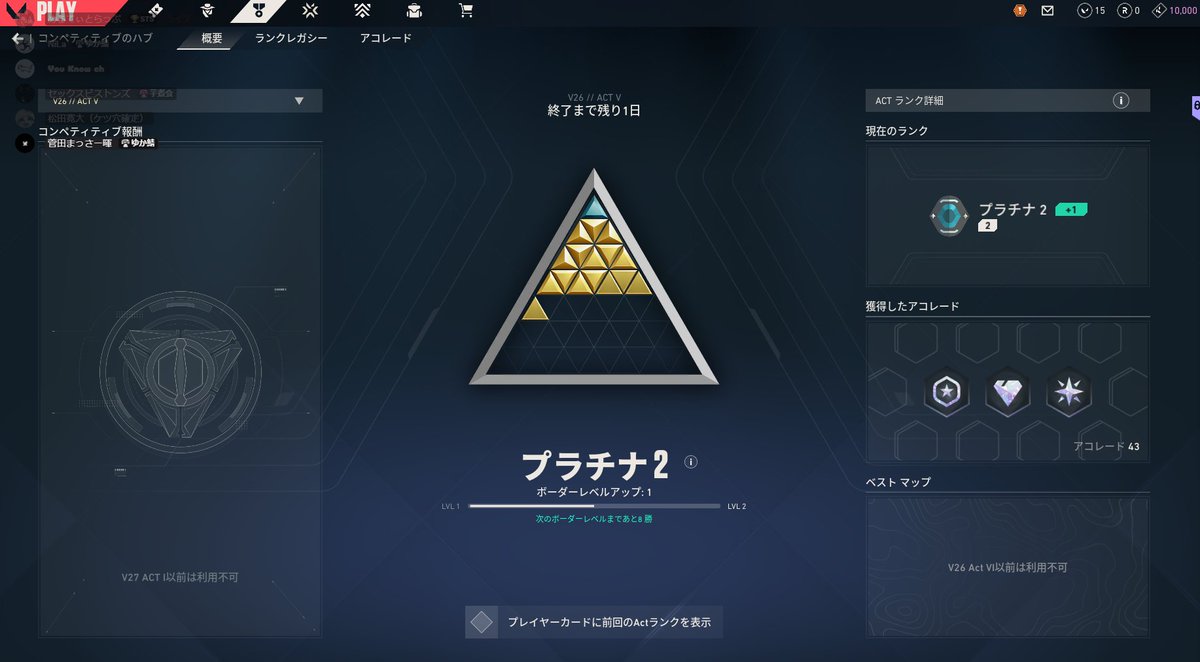 NiLa1127's tweet photo. プラチナ２に飛び級 https://t.co/k7kauuvDkC
