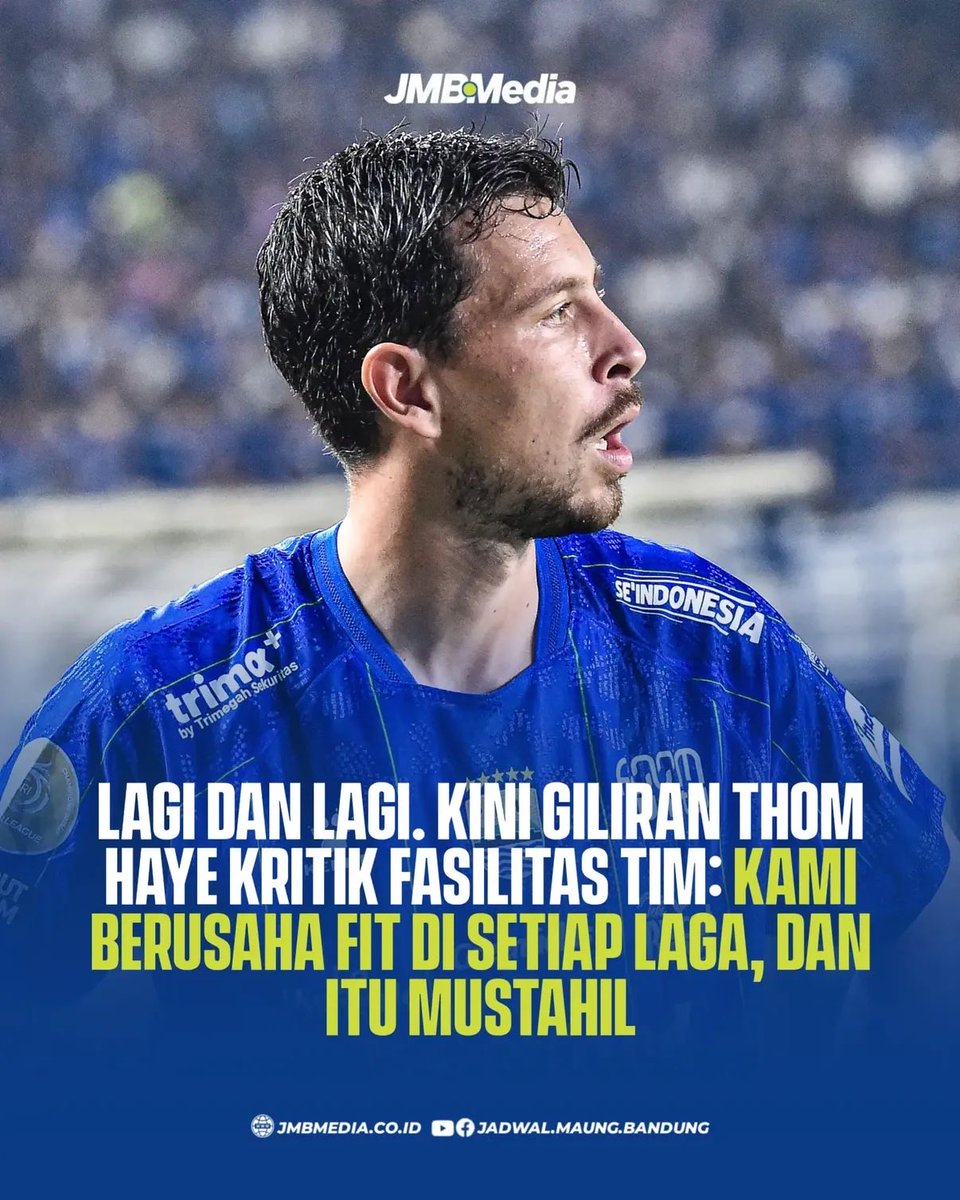 Xabilonia's tweet photo. 🚨Pernyataan Prof Thom Haye. 

Monohok sekali ini ya, kasian sebenernya sama pemain. Katanya level Asia. 😗🎶

📲JMBMedia/jadwal.maung.bandung https://t.co/JlQyMSpxIu