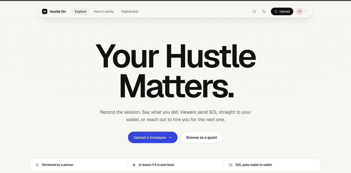 user_ENpass's tweet photo. first time submitting to @colosseum  and second time to @SuperteamNPL 

me and @aaditya_nepal09  built HustleOn with one simple motto: every hustle matters.

time to put our hustle out there.

Get paid for your hustle here : 
https://t.co/PisAUZnIpg https://t.co/fBmgVVmZbO