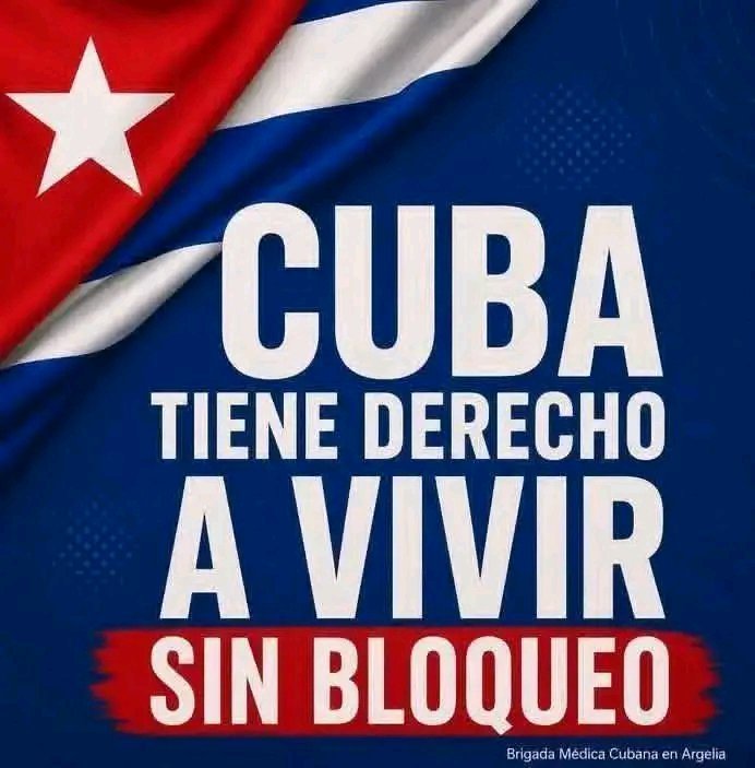 pablitoCPO's tweet photo. 🇨🇺 El ilegal, criminal, inmoral y adesino bloqueo y el cerco petrolero de #EEUU a #Cuba, causan daño y sufrimiento a todo el pueblo cubano. #100AñosConFidel #LatirAvileño #CubaNoEsUnaAmenaza https://t.co/JRxEr42WN9