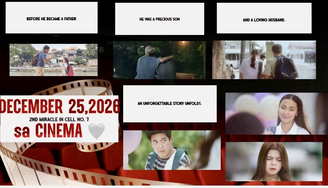 RSuazola's tweet photo. This Christmas, may another miracle find its way into our hearts. 🤍✨
An official entry for the 52nd Metro Manila Film Festival.
#2ndMiracleInCellNo7 #MMFF52 https://t.co/EMSPdQ3Bk4