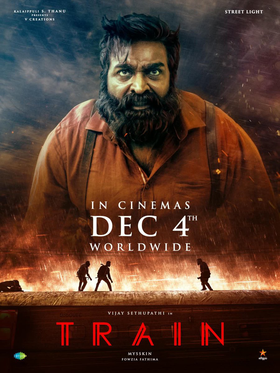 VijaySethuOffl's tweet photo. Get ready for the ride!🚂
#Train storms into cinemas worldwide on *DECEMBER 4!* 

@mysskindirector @shrutihaasan @nasser_kameela @ksravikumardir @ira_dayanand @itsNarain @preethy_karan @KalaiActor @ActorRohan02 #YugiSethu  @fowziafathima @editorsriwat #TapasNayak #StreetLight @vijaytelevision  @RIAZtheboss
@parasriazahmed1 @saregamasouth
@teamimpr