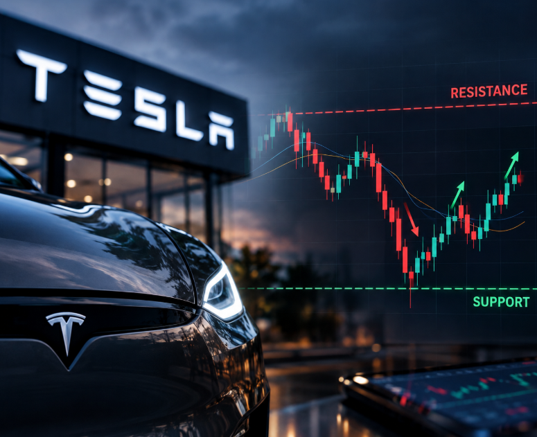RichardHall_f's tweet photo. $TSLA  — Weak open. Rebound. Sharp selloff. Another rebound.

That’s a volatile tape, not a confirmed trend.

Here’s what I’m watching:
Support: Can buyers defend the intraday lows?
Resistance: Does the rebound break through overhead resistance, or get rejected again?
Volume: Are buyers gaining control, or are sellers still dominating each bounce?

My approach: don’t chase the first rebound. Wait for confirmation, define your risk, and let price action guide the next move.

In a choppy market, patience is a position.