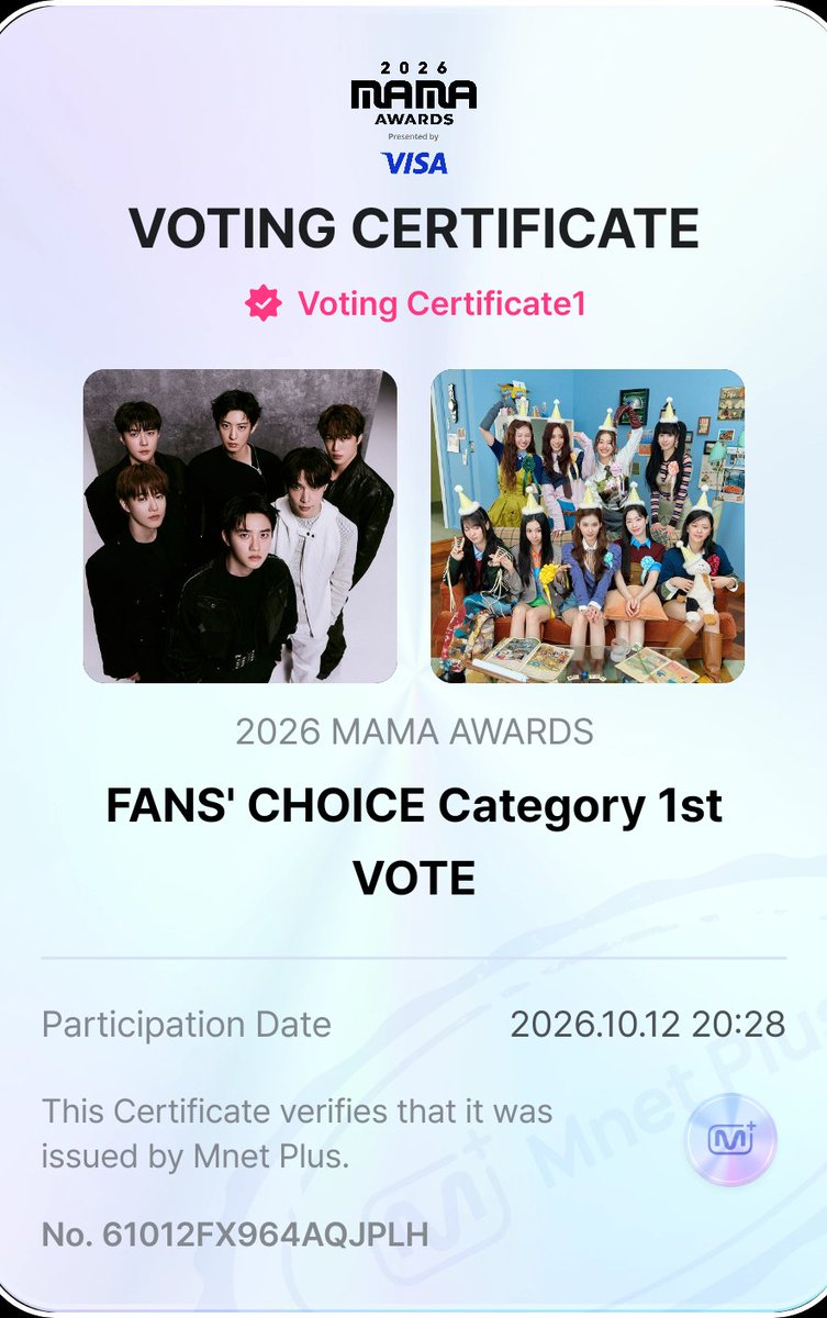 BunnyCottonL's tweet photo. Voting for my boys!

#2026MAMAVOTE #EXO https://t.co/XSaodomajy
