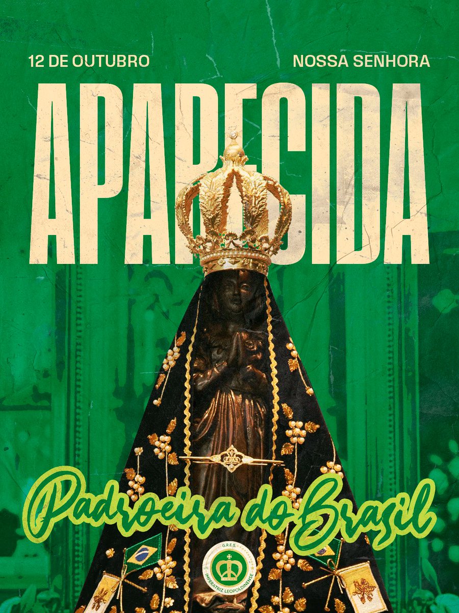 oficialgresil's tweet photo. Hoje, 12 de outubro, celebramos a grande padroeira do Brasil, Nossa Senhora Aparecida. Que seja um dia de fé, amor e gratidão. Que seu manto nos acolha e leve dias melhores para todos. Salve Nossa Senhora! https://t.co/q9k7LINsqJ