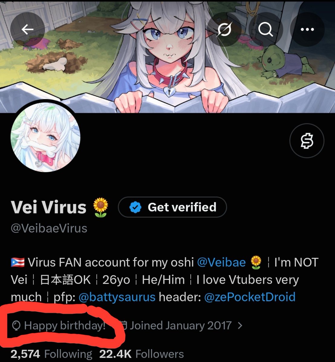 VeibaeVirus's tweet photo. Happy birthday to me! I'm now 26! https://t.co/ts8Ibvotug