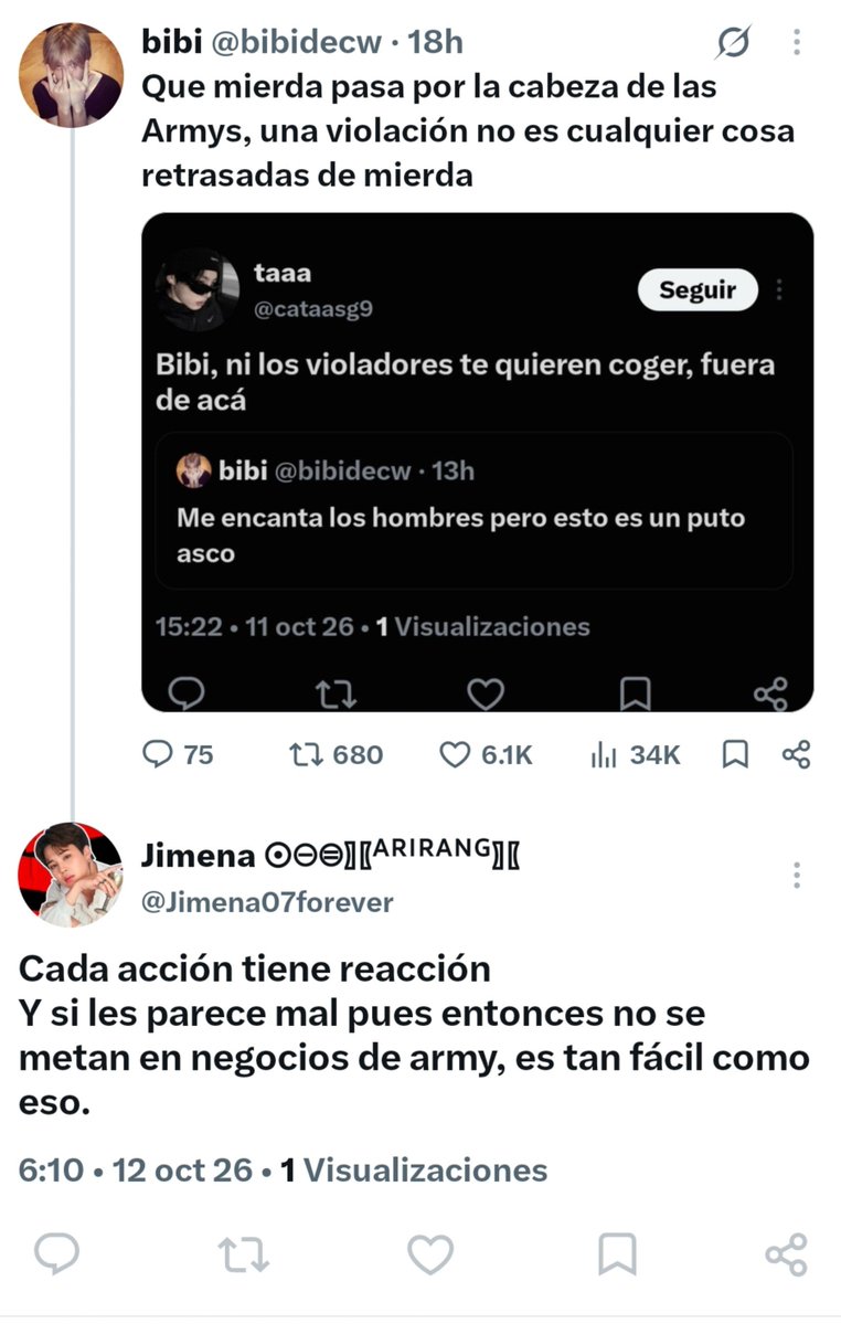 bibidecw's tweet photo. No se metan con una army 😈 https://t.co/jB4NvHetZh