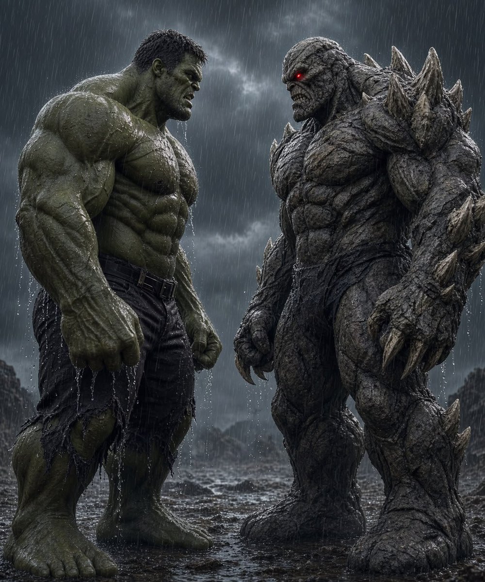 King_Shark02's tweet photo. Doomsday might have killed Superman, but Hulk is a completely different nightmare. The longer the fight lasts, the angrier and stronger Hulk becomes.

Doomsday survived Superman, but can he survive an opponent whose strength keeps increasing with every punch? https://t.co/h6hRUbfbt8