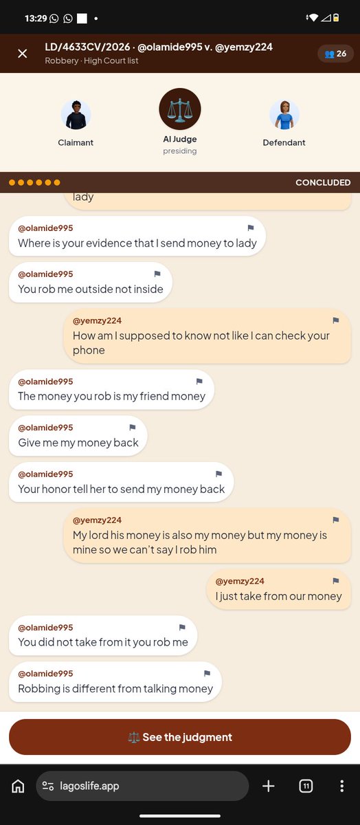 Blockbal_ler's tweet photo. Go to court on #lagoslife  and watch cases, you go too laugh🤣🤣🤣..see this one👇😂😂
@LagosLifeApp @Shalom_HeyEliy https://t.co/mhFtQejiNg