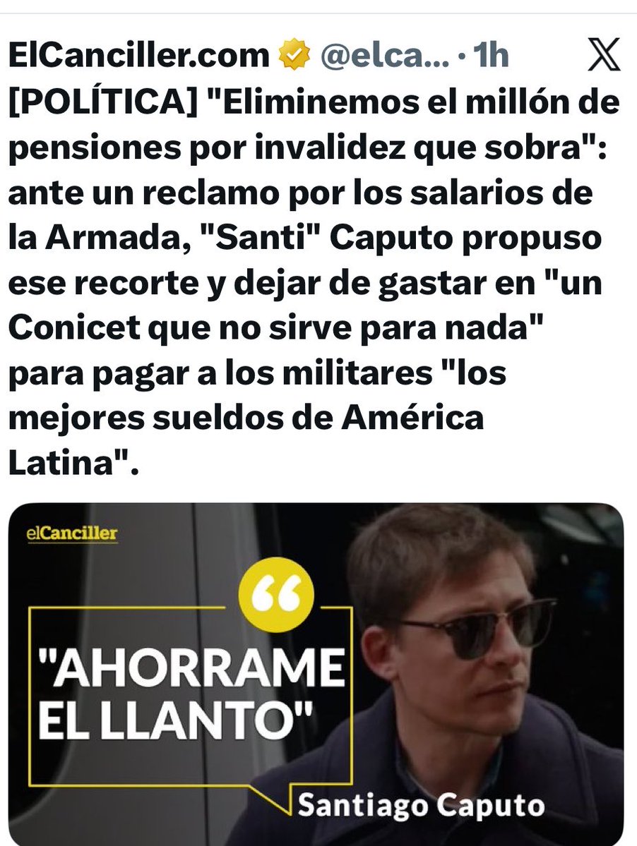 alejandroK1694's tweet photo. Les quebraron la obra social y algunos murieron de cancer sin tratamiento ahora le quiere sacar a discapacidad para prometerles aumento, querido devolve la guita de la SIDE. Sorete https://t.co/Is35pUskPe