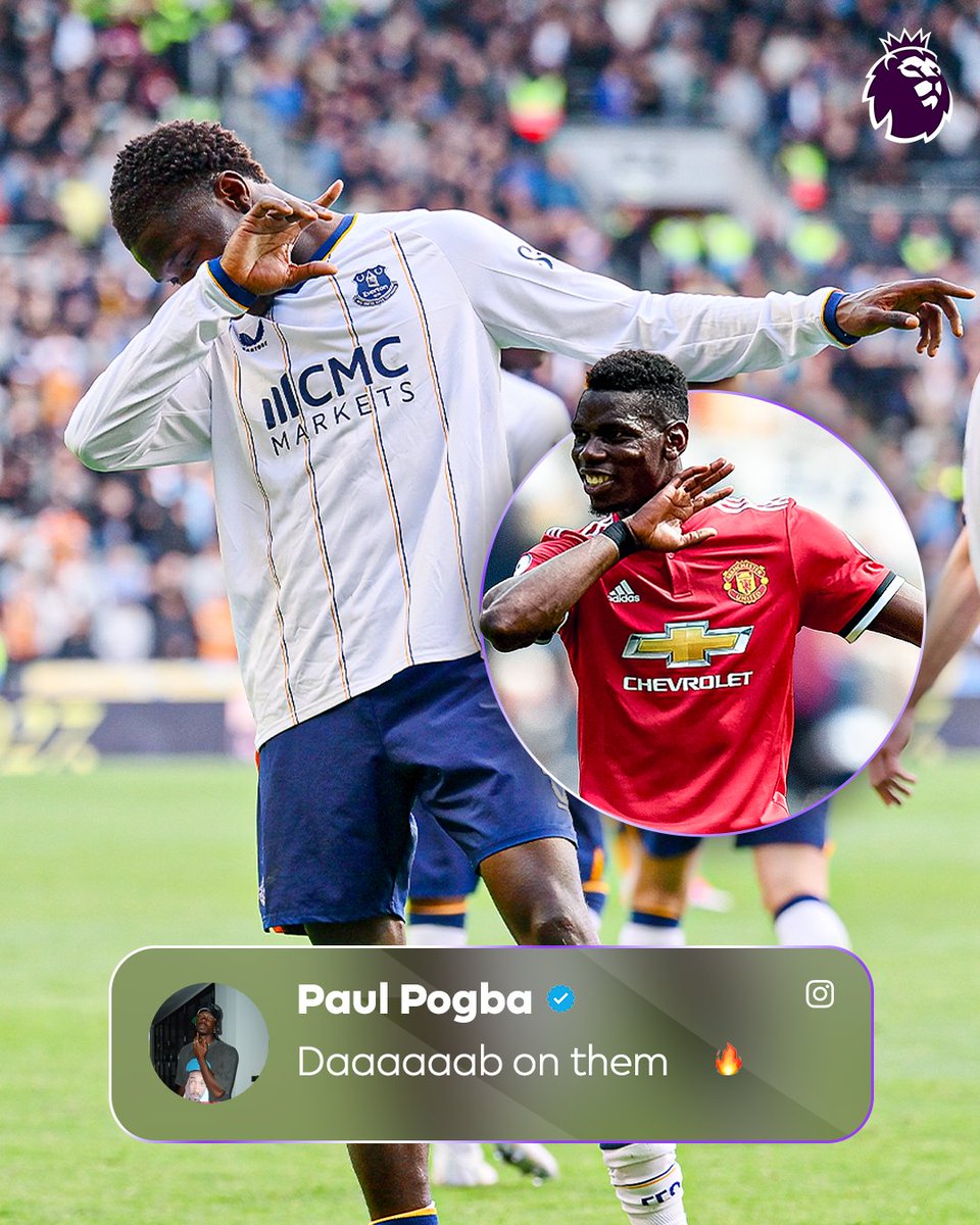 premierleague's tweet photo. The seal of approval from @paulpogba 🤝 https://t.co/dBm201YPHy