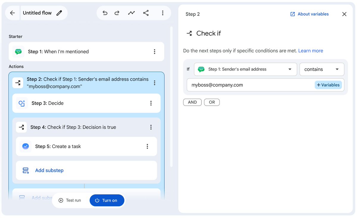 GeckoTechnology's tweet photo. You can soon build workflows in #WorkspaceStudio that include:

🪹 Nested branching logic
✉️ #Gmail triggers that ignore replies
🔎 Dynamically search #GoogleDrive for relevant documents
➕ ... and more!

Rolling out soon. Learn more: https://t.co/RlOQvVRblK https://t.co/lg9WAX81aj