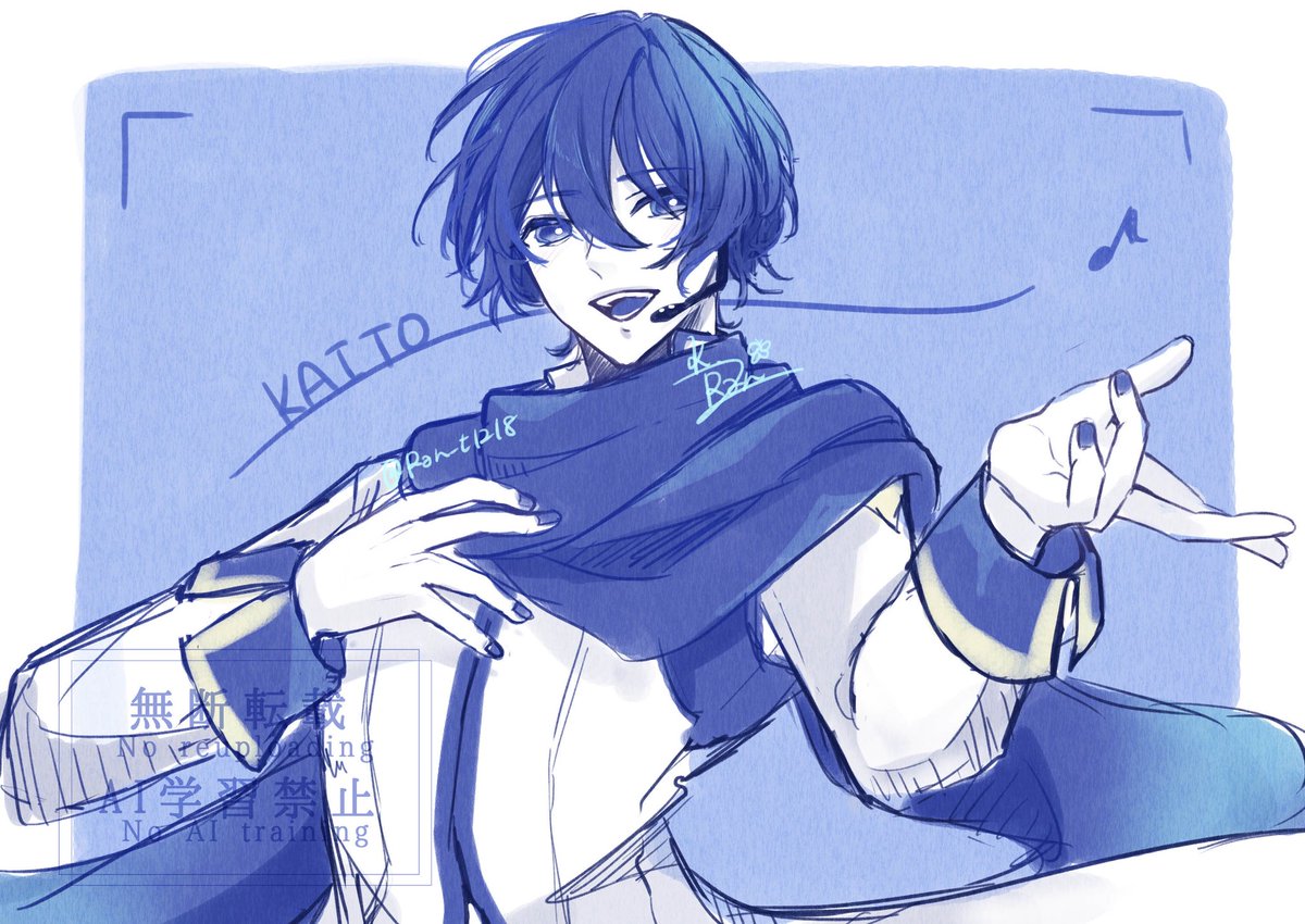 Ran_t1218's tweet photo. KAITOお兄さんのFAです

兄さん推しの誰かの視界の端くらいに入りますように🫧

〜♪

 #KAITO https://t.co/KrWSWMswKV