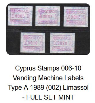 CyprusStamps's tweet photo. #CyprusStamps #VendingMachineLabels #stampcollecting #covercollectors #ATM #postagestamps #FDCs #pack #sets
Our collection contains stamps/labels as well as Official and Unofficial covers here: https://t.co/ZjSJOBxcP9
To search the site use "Vending Machine Labels" 
UK SALES ONLY https://t.co/FQhMKdaINs