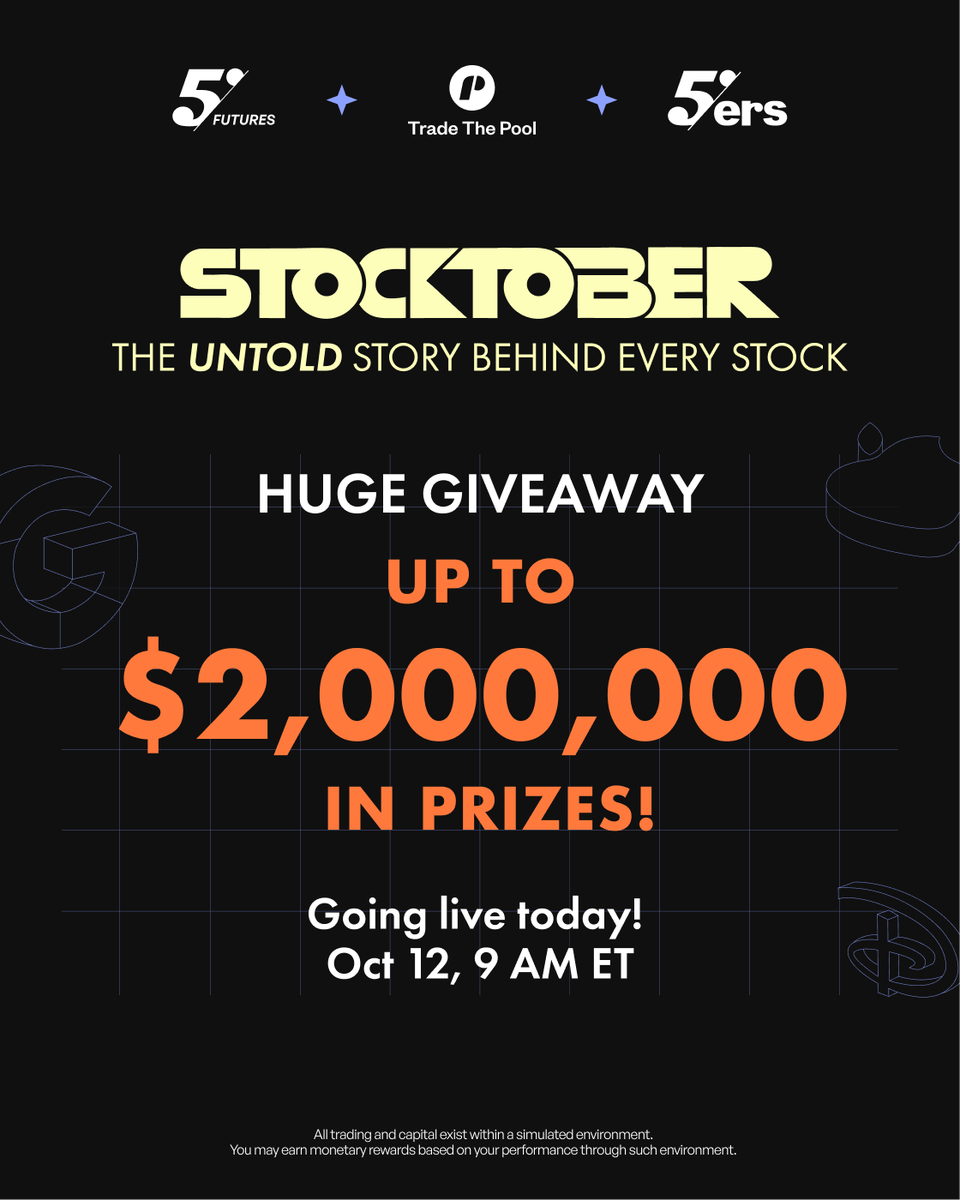 The5ersFutures's tweet photo. Come join and win big today on Stocktober! 🔥

LIVE NOW: https://t.co/XAmPDftkuW https://t.co/hDAzyQrClp