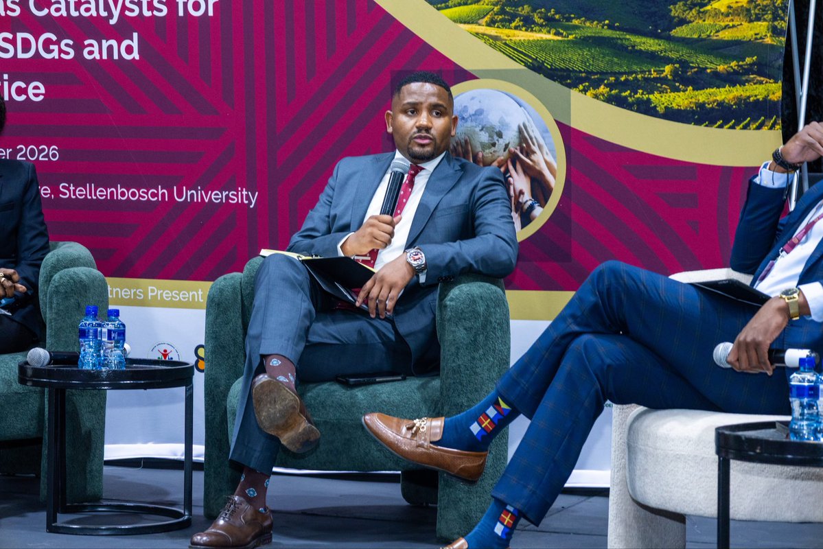GautengTreasury's tweet photo. PICTURES | 8TH SOCIAL JUSTICE SUMMIT

MEC of Finance, @DungaLeko, is participating in the 8th Social Justice Summit at Stellenbosch University, contributing to discussions on fiscal capacity and social justice.

The session examines whether South Africa’s fiscal framework adequately supports constitutional transformation and explores innovative approaches to financing inclusive development and advancing social justice.

#GrowingGautengTogether
