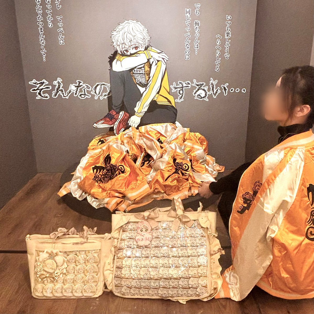 ISq1s's tweet photo. WB展名古屋会場、初日、2日目ありがとうございましたꌩ-ꌩ💘💫

展で出たグッズで痛バ持ってってやるぞ‼️の気持ちで獅子缶と大好きなﾓｺﾞｺﾞ2面参戦でした(  > ·̫ <)👍🏻🌟 https://t.co/xKkJmnBTx6