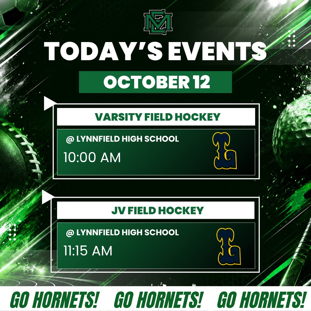 MEHornets's tweet photo. Today's Athletic Events (10/12) @GDTSports https://t.co/FxqA2H9KkP