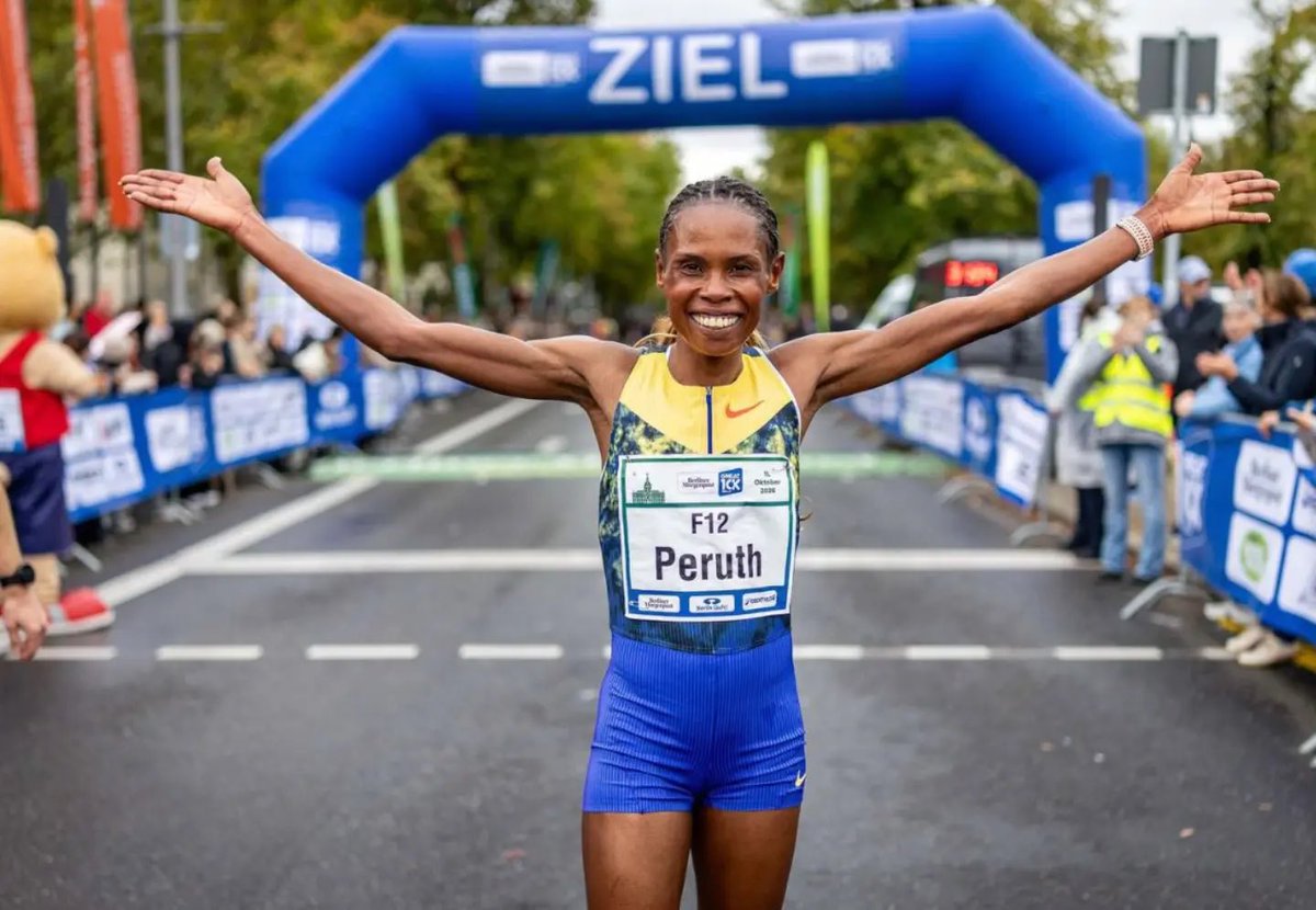 877babafm's tweet photo. Golden girl Peruth Chemutai won the womenβs 10km race at the Berliner Morgenpost Great 10K in Berlin, Germany! She clocked 29:57! π₯πΊπ¬
Her counterpart Peace Chebet finished 3rd and secured a bronze medal!
Congratulations to them β€οΈπ
#BabaSports
#Babafmupdates https://t.co/wjm9ewnhcQ