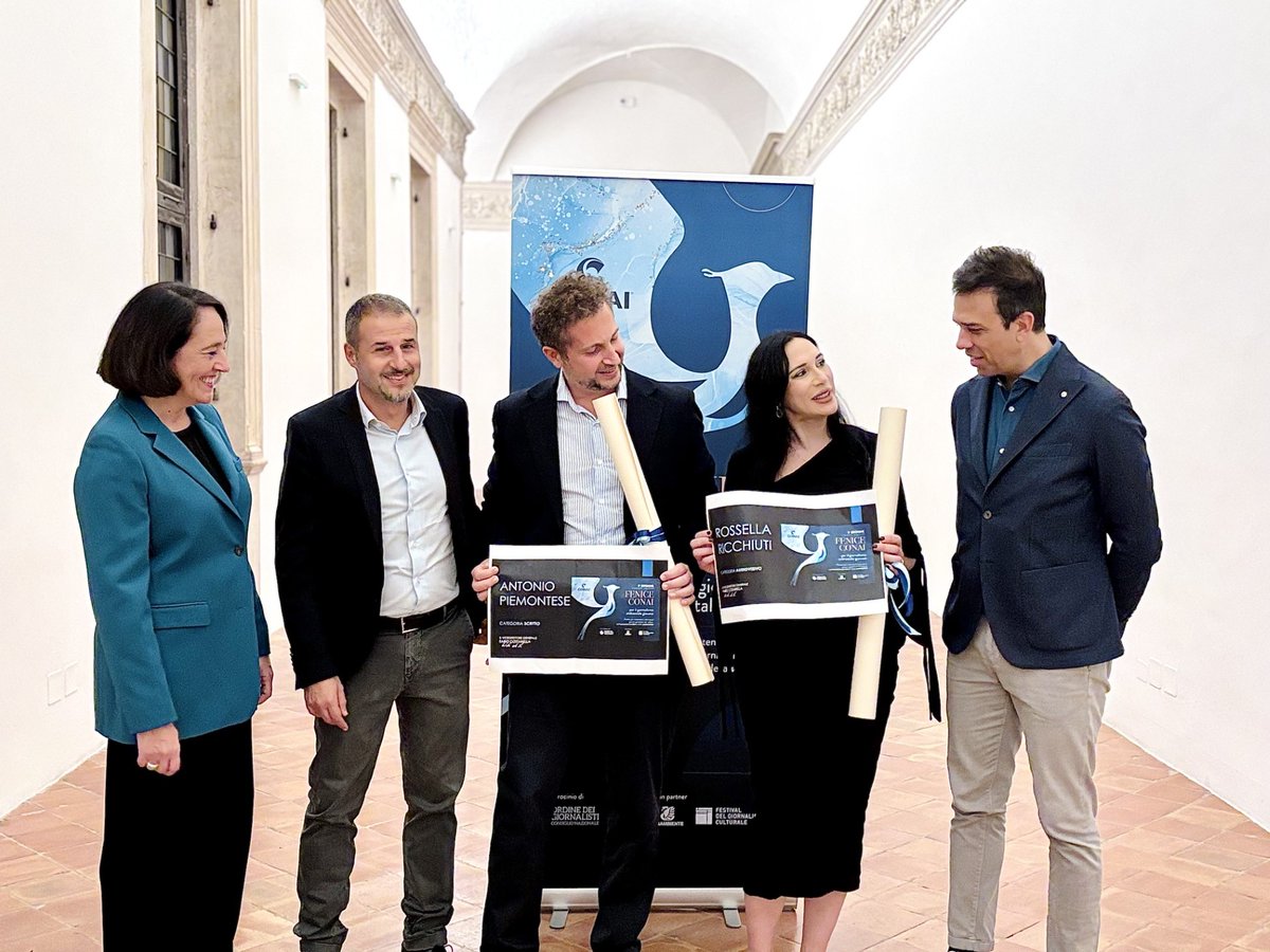 conai's tweet photo. Sabato a @fgcult premiati @apiemontese e Rossella Ricchiuti con la #FeniceCONAI 2025 per il #giornalismoambientale giovane.

Leggi il comunicato: https://t.co/eHhJsrrWt2 https://t.co/xZRVmAsUHH