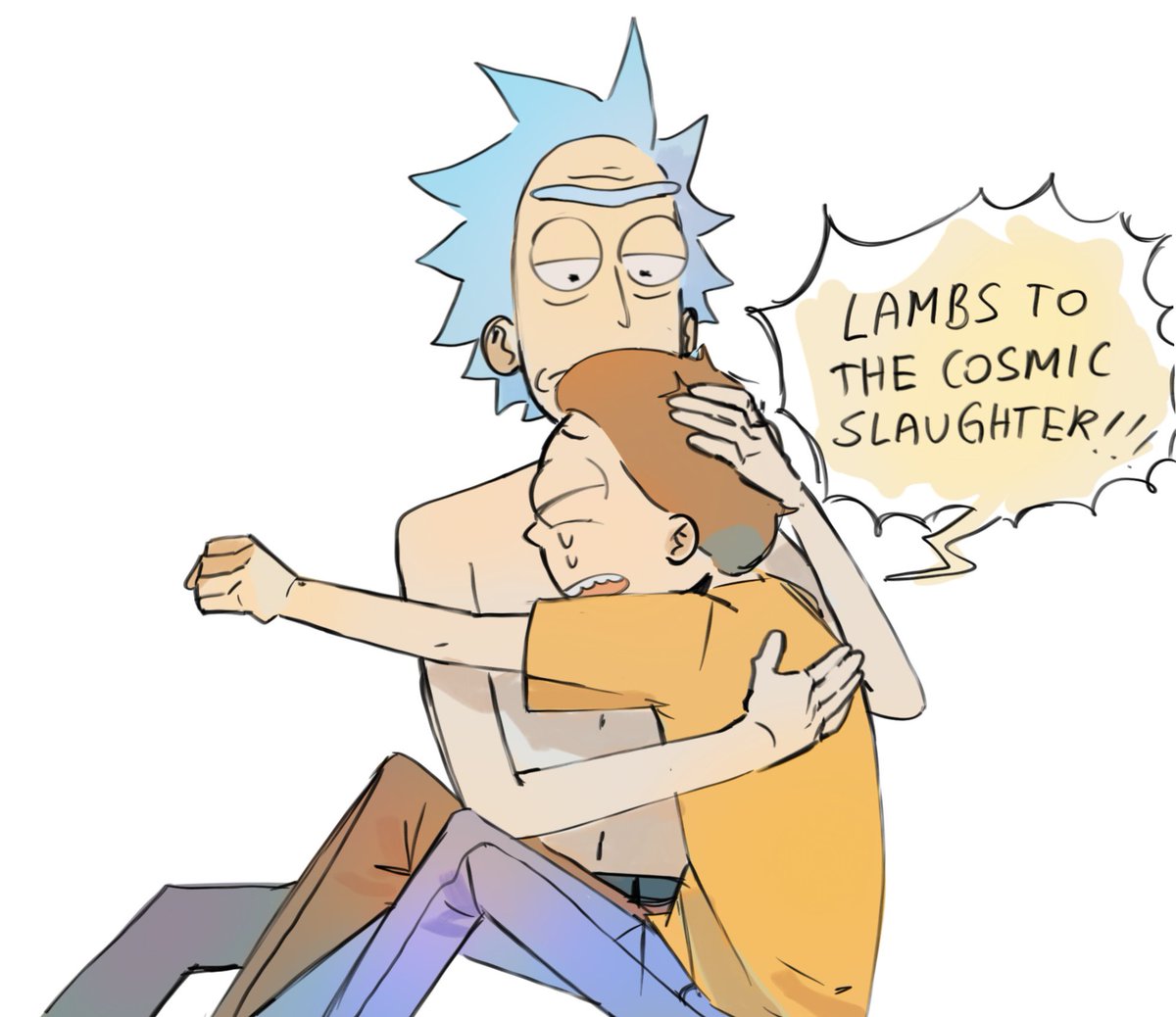 mewo7777777's tweet photo. i reallyyy like the scenes where he comforts morty... theyre so stupid cute... #rickandmorty #ricksanchez #mortysmith https://t.co/RaGIgBRp8f