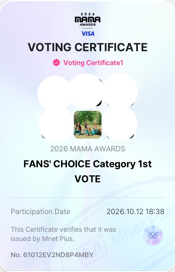 mmn190's tweet photo. I vote for Mamamoo💐 #2026MAMAVOTE #MAMAMOO
DAY 1 
12/10/2026 https://t.co/aPFaOO9EVb