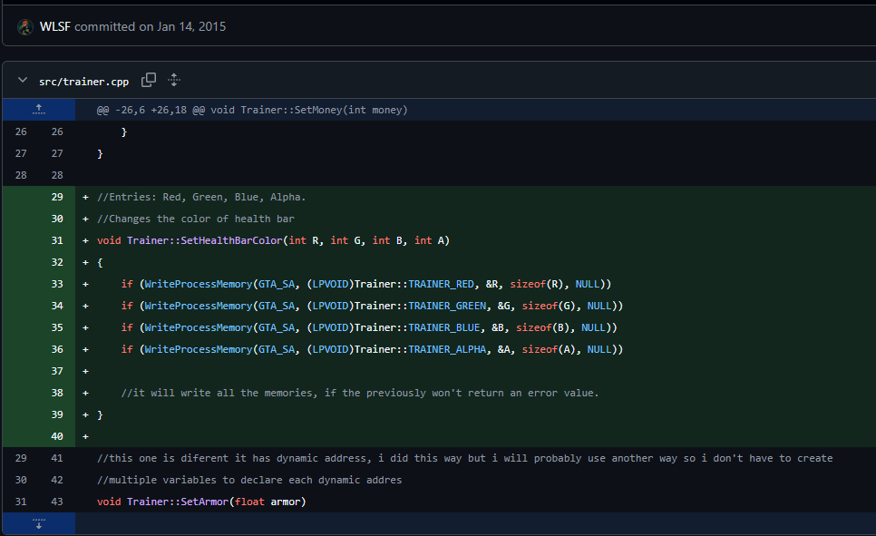 frantz_willian's tweet photo. o ano era 2015, eu já escrevia hack pra jogo, de forma não profissional, mas bixo, os código do pai era mt feio kkkkkk

Imagina essa bomba aqui rodando num x86, fazendo troca de contexto entre user-mode e kernel, despachando syscall a rodo https://t.co/OuKeX6qwMX