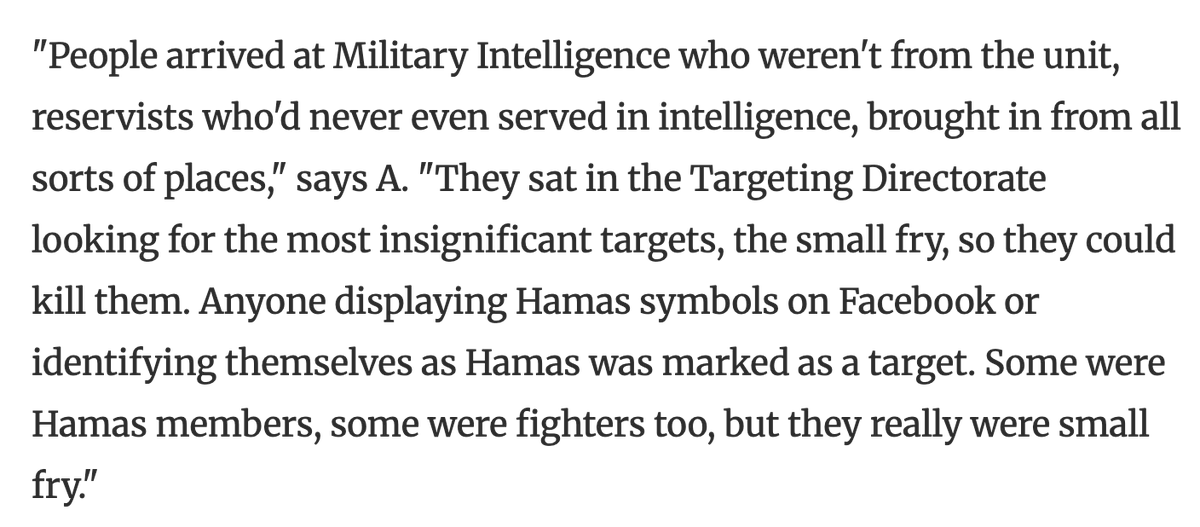 AdHaque110's tweet photo. "The soldiers' accounts ... suggests that the high casualty figures the army calls collateral damage were not isolated mishaps or individual identification errors, but the result of a strike policy stretched to its limits." https://t.co/cYYELjUBJL