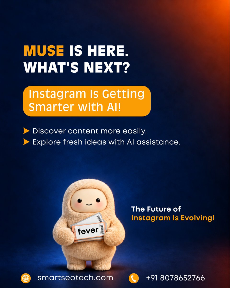 _smartseotech's tweet photo. 🤖 Meet MUSE – Your New Instagram AI Sidekick! 🚀
Discover trends, explore fresh ideas, and get creative inspiration with Instagram's AI companion! ✨
🌐 https://t.co/vSsKP1HLrb
📞 +91 8078652766
#InstagramMuse #InstagramAI #AIContentCreation #DigitalMarketing #SmartSEOTech https://t.co/XPcyrMxHm4