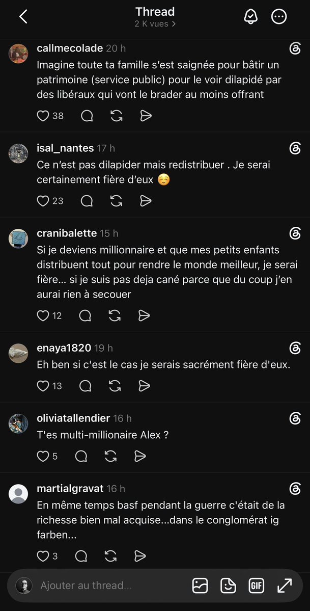 Alex_FRD's tweet photo. Instagram (et du coup Threads par association) est devenu le repaire à fragiles par excellence.

Comme vous le savez, j’ai grandement limité Instagram, mais j’avais gardé l’habitude de poster le même genre de contenu sur Threads.

La différence avec X est flagrante ! 🤣 J’hésite même maintenant à garder Threads uniquement à des fins humoristiques.

Mais qu’on soit bien d’accord, je recommande à quiconque voulant évoluer avec des gens pertinents de se tenir éloigné de toutes ces plateformes et de leurs utilisateurs dénués de sens.
