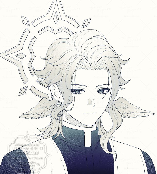 rogeonakasuita's tweet photo. 今日の絵73日目 
天環族パロ博士
 #dottore🔇ドットーレ

次の更新明日22時 https://t.co/8fU816H943