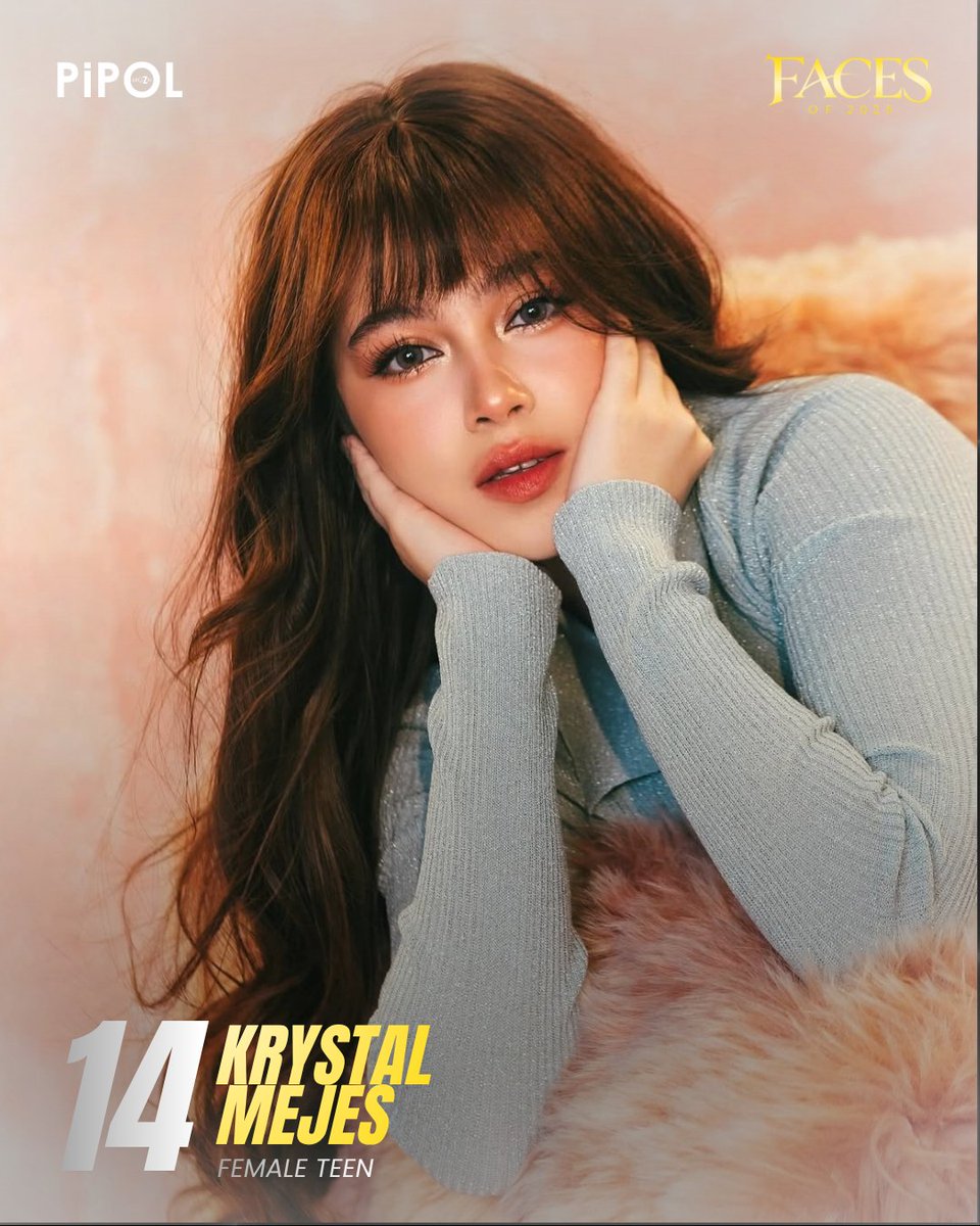 vpchoiceawards's tweet photo. Meet #PIPOLFaceOf2025 Female Teen No. 14, #KrystalMejes!

Krystal Mejes is a Filipina actress and former child star who first gained recognition as Becca in the hit teleserye Doble Kara. She continued to showcase her acting range in projects such as Nang Ngumiti ang Langit, Lavender Fields, and What Lies Beneath, while earning Best Actress at the 2023 Paris Film Awards for the short film Matapang. In 2026, she reached another career milestone as the 2nd Big Placer of Pinoy Big Brother: Celebrity Collab Edition 2.0, further establishing herself as one of the young talents to watch.

The #PIPOLFaceOf2025 rankings were determined through a combined result of Pi-PoLL votes and evaluations from industry experts.

Get ready for the special #PIPOLFaceSexiest2025 feature in the PIPOL mgZn Anniversary Print Issue, coming this November 2026.

Photo Credit & Special Thanks: @starmagicphils 

#PIPOLmgZn #VPChoiceAwards