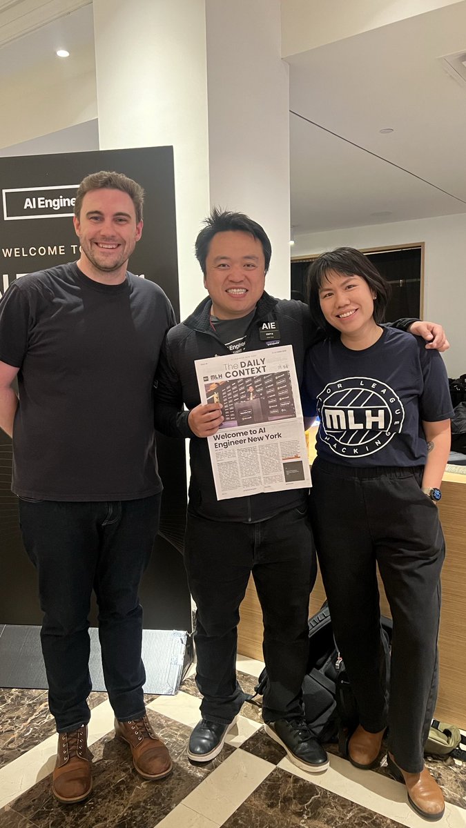 liamcbride's tweet photo. Day 1! #AIEngineerNY @swyx https://t.co/ZRk3Fg9JIj