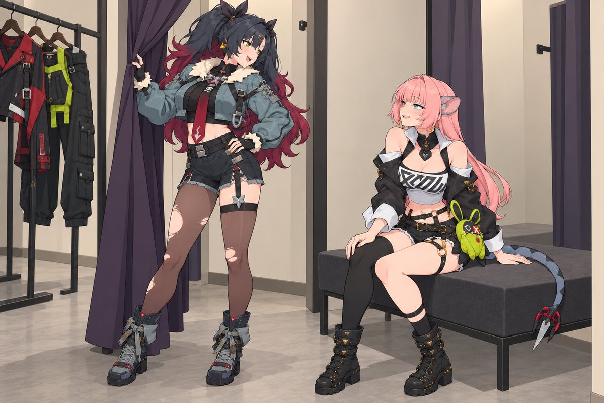 BangbooMemes's tweet photo. Nicole and Jane swapped outfits… and hair colors. Who pulled it off better? 👀 #zzzero #zzzfact https://t.co/K3x6aEnsH5