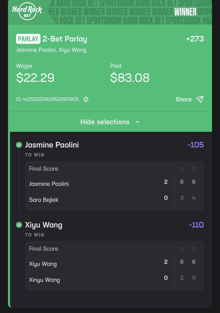 StakeHouseVIP's tweet photo. BANGGGGG! 💥🎾💰

ANOTHER 2-LEG PARLAY CASHED! ✅✅

🍽️ ANOTHER PLATE SERVED &amp; DELIVERED!

👨‍🍳 THE CHEF IS ON A HEATER RIGHT NOW! 🔥🔥

🥩 STAKE HOUSE AIN’T CLOSING THE KITCHEN ANYTIME SOON!

👀 DON’T JUST WATCH EVERYBODY EAT — GRAB A SEAT!

🔗 https://t.co/n6Ypnitw0Y https://t.co/SKs8KFEmvU
