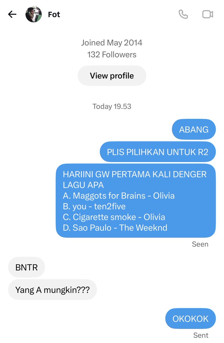 thinkoffirdaus's tweet photo. R2 OKKK gw abis tanya abang fourth, papah anton, abang esan, dan sean…. 

okok tentukan pilihan mau megang jawaban syp dan bet brp duit,,, ditunggu sampe 20.15 deh https://t.co/pVdGDmacI5