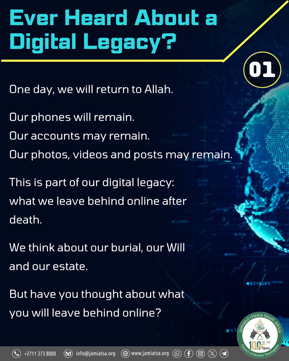 Jamiatsa's tweet photo. Digital Legacy | What is it? How can we take responsibility of our digital footprint? https://t.co/ytF12qQdF8