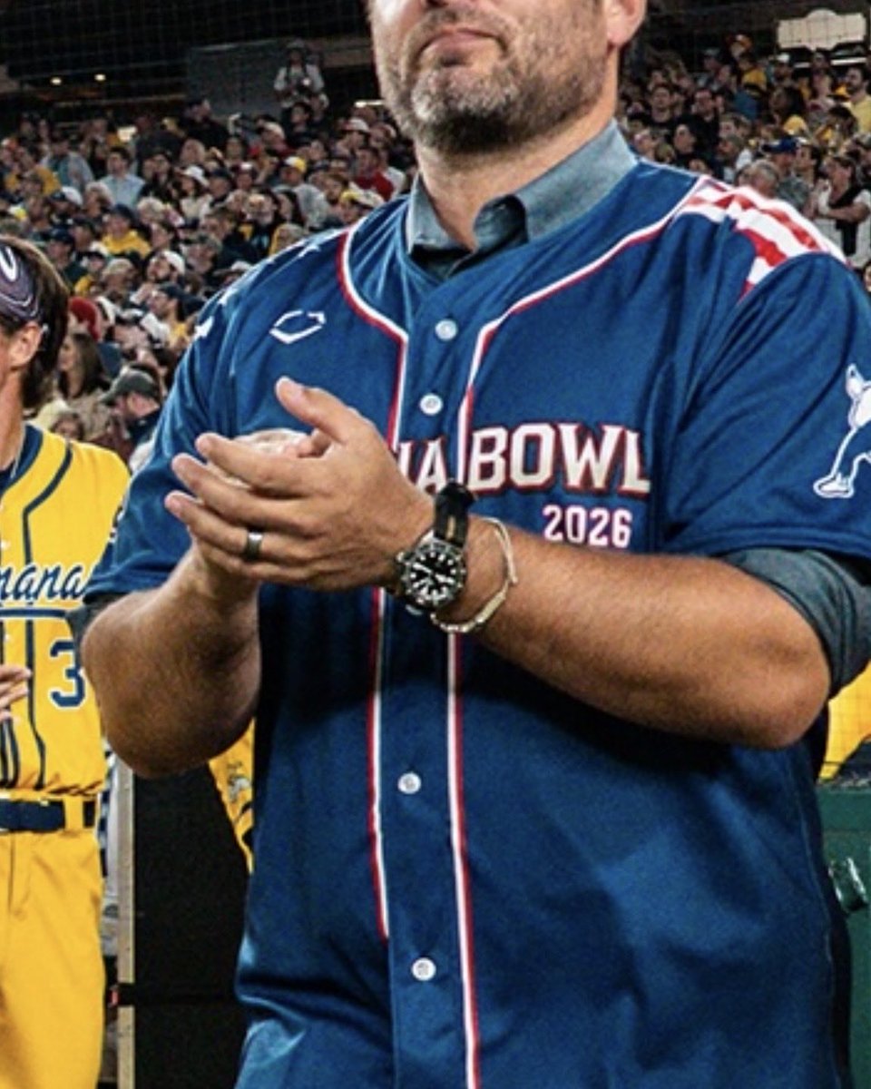 watchesofespion's tweet photo. SEAL Team Six Tudor Pelagos FXD unit watch on the wrist of Medal of Honor recipient Master Chief Ed Byers during Savannah Bananas game. (A sentence I never thought I would write, but ally.) https://t.co/VBpJtJH9r6