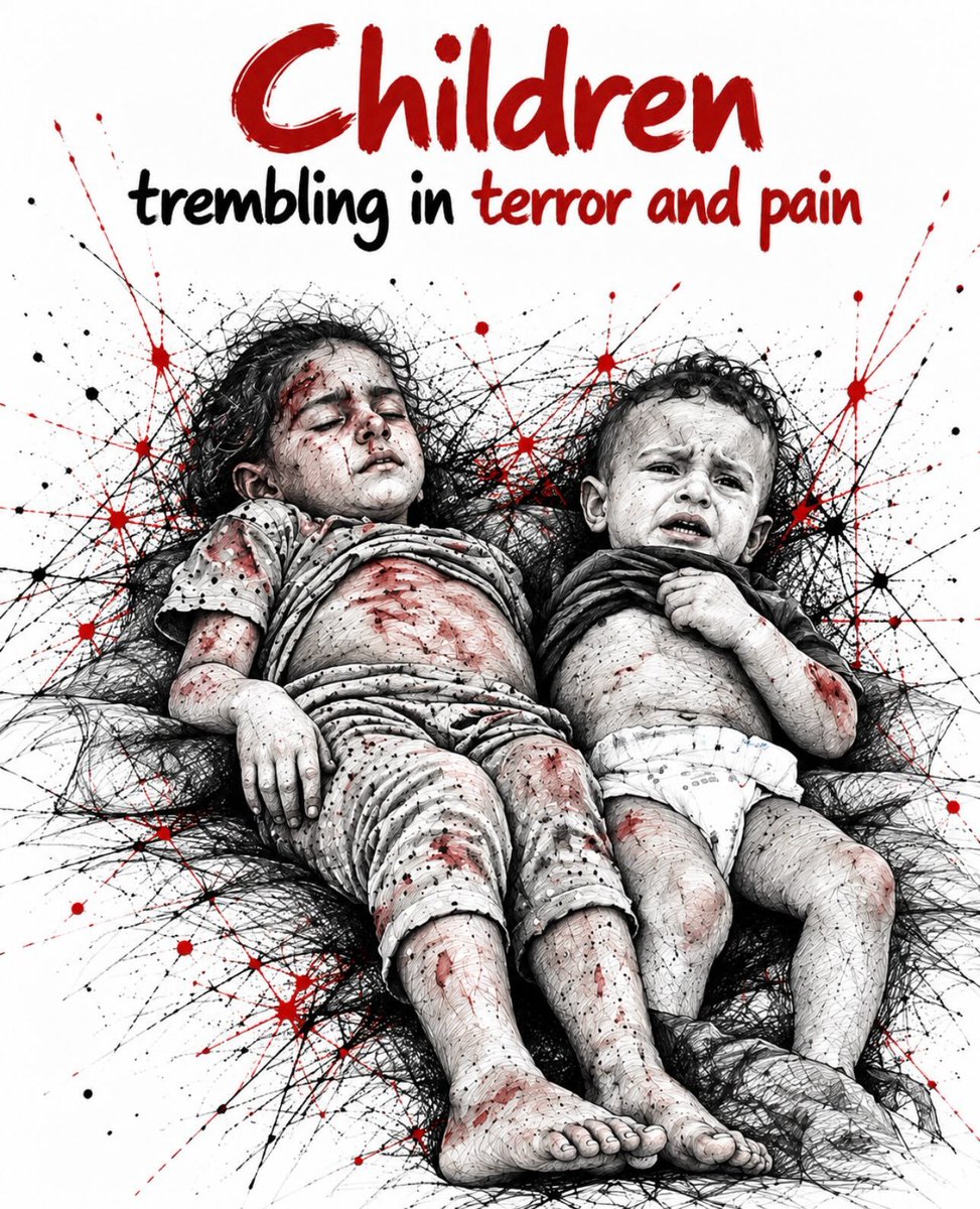 EsreffKuscubasi's tweet photo. Tender bodies tremble in terror and pain on hospital beds, in harrowing scenes reflecting the #israeliNewNazism #MurdererIsrael #IsraelTerrorists #LetGazasNightmareEnd #PalestineGenocide #babykilleriisrael #GenocidalUSA #ArrestNetanyahu #ZionismIsTerror 
#GlobalTerroristIsrael https://t.co/iyp6RuYFN5