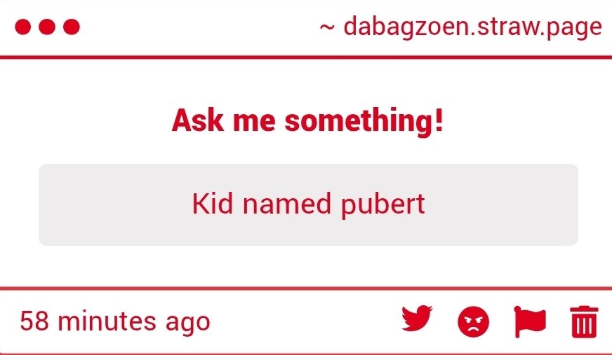 SC_Bagman013's tweet photo. My kid's name isn't Pubert his name os Renji and he's my abuse goblin who I traumatize for fun. https://t.co/dCrwslYIHk