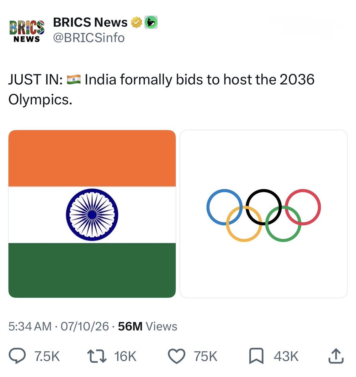 san_x_m's tweet photo. Yesterday I went through the replies under India's Olympic bid. Indians swimming in garbage. Cows on the running track. Men squatting on a race course. Most of it made by AI.

I wanted to know how this got so easy. The story starts in October 2022.

That month, Elon Musk bought Twitter. Within weeks, thousands of staff were gone. X later told Australia's online safety regulator it had cut 80% of its trust and safety engineers. The people whose job was to catch hate.

Researchers at UC Berkeley tracked what came next. Hate speech on the platform ran about 50% higher in the months after the takeover.

In January 2024, about 12,900 hate posts against South Asians in the US went up on X in a single month. That number comes from a report released two weeks ago by the Center for the Study of Organized Hate in Washington.

By the end of that year, X's own AI, Grok, could make any image in seconds. The report says AI is now mass producing cartoons of South Asians as dirty, as scammers, as vermin.

By June 2026, the monthly count had reached 43,800. Up 240%. The fastest growing kind called us dirty, up 171% in eighteen months. Almost half called us invaders or job thieves, with H1B at the centre.

And it does not stay online.

In July, Syed Sohail Uddin from Hyderabad was working at a mall kiosk in Utah. A man asked where he was from, then asked if he was Muslim. Then he stabbed him 15 times.

In September, a Sikh truck driver was stabbed at a Wyoming rest stop. Police have not named a motive. Sikh leaders say hate against Sikh truckers had been building online for months.

On October 2, someone threw bricks at a Swaminarayan temple in Ohio while priests and devotees were inside. It was the start of Hindu Heritage Month, days before Navratri.

Muslim. Sikh. Hindu. The hate does not ask which. It only sees an Indian.

Then came this month. Indians asked Musk simple questions about Starlink, and he called them Ambani's army of shills. The same week, the IOC confirmed India's 2036 bid. The replies filled up with AI cartoons. One had 198,000 likes.

India has problems. We know them, we fix them, and we talk about them louder than anyone.

America counted more than 7.7 lakh homeless people on a single night in 2024, the most ever. More than 1 lakh Americans died of drug overdoses in 2023. Indians don't fill American posts with AI cartoons of addicts in San Francisco. If we did, the world would call it racism. And it would be right.

This is not casual racism. It is organised. The report found accounts doxxing South Asians over H1B, influencers filming confrontations at their homes and offices, and AI cartoons pumped out faster than any human could draw.

And it runs on a platform that fired the people meant to stop it, built the tool that draws it, and carries it to millions. When the owner himself calls Indians shills, everyone below him gets the message.

I can't tell you what is in Elon Musk's head. I can only tell you what his platform allows.

He is fighting in public to sell Starlink to 140 crore Indians. He should look at what his own platform is selling about them.