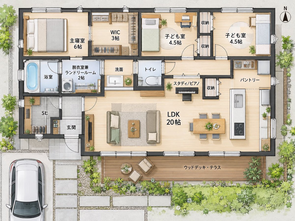house_dog0629's tweet photo. チャッピーに平屋の最適解を描いてと指示しました

指示が良くないんでしょうが、それにしても使いにくすぎる笑 https://t.co/pLptWxBkfd