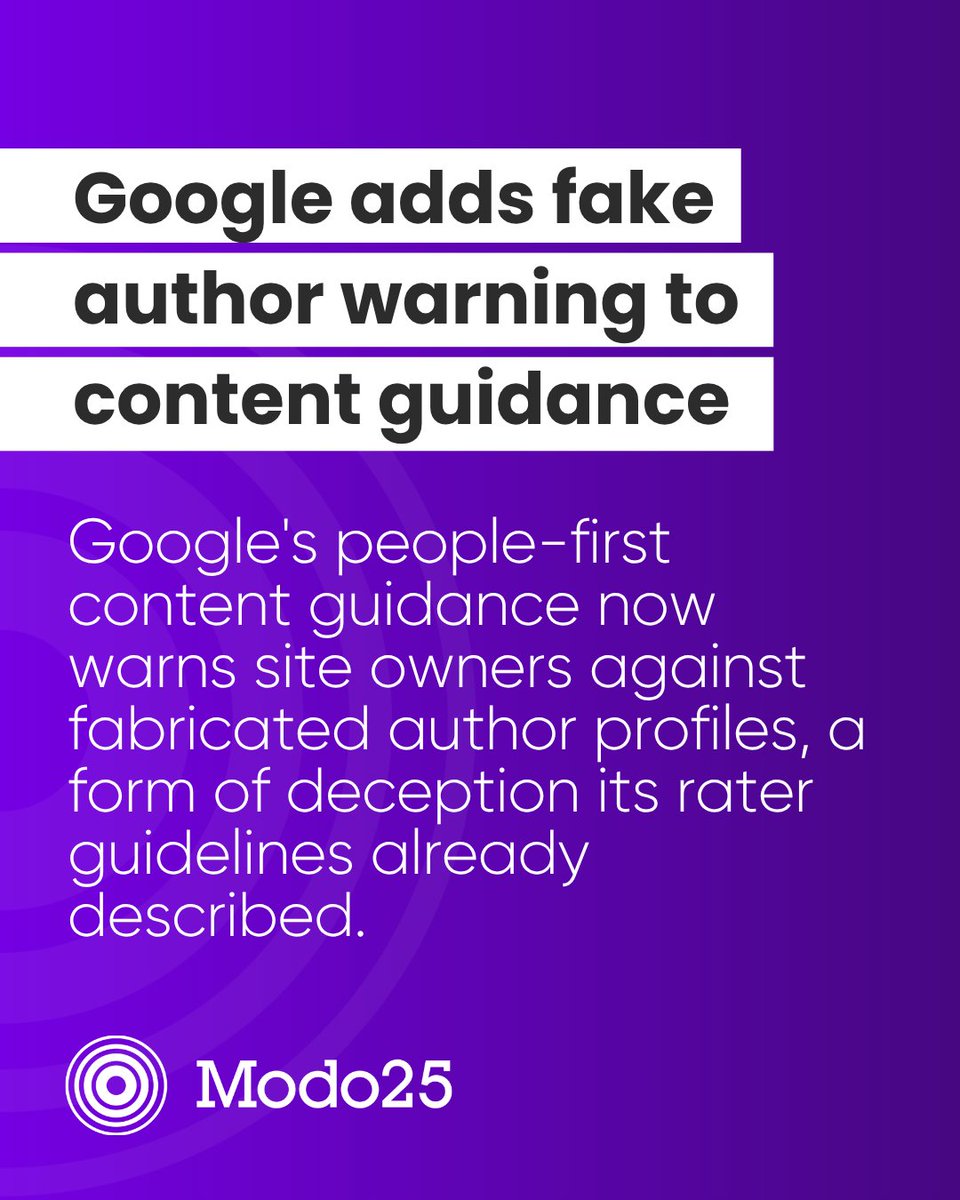 InModo25's tweet photo. In this week's news:

💻 Google completes September 2026 spam update
🤖 Building advertising for the way people use AI
✍️ Google adds automatic text overlay to Demand Gen ads
🪪 Google adds fake author warning to helpful content guidance

And more, https://t.co/IpcqNCIBU3 https://t.co/Hfc8tRVjwF