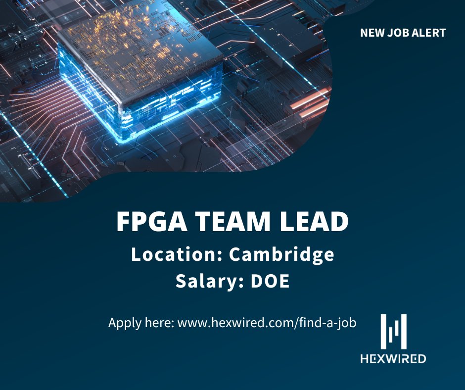 hexwired's tweet photo. 💥NEW JOB ALERT: FPGA Team Lead💥

Position details:
📛 Production Engineer 
📌 Cambridge
💷 DOE

Apply today  ➡️ https://t.co/JgfBo4g9cH

#HexwiredRecruitment #ProductionEngineer #FPGA #LeadershipJobs #CambridgeJobs #UKJobs #HiringNow #TechJobs #Recruitment https://t.co/zGegrdg0KX