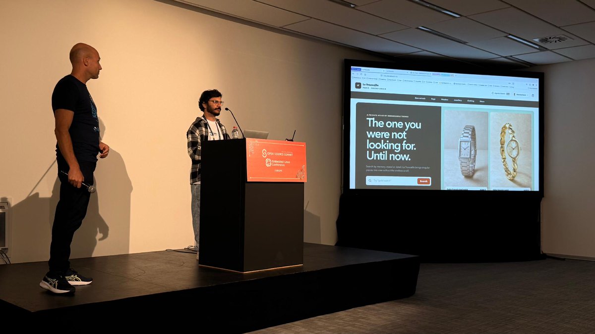 OpenSearchProj's tweet photo. Last week at Open Source Summit Europe, OpenSearch sponsored the event, connected with the community at our booth, and explored agentic search on stage with OpenSearch Ambassadors @Horovits and Aswath N Srinivasan.

Thanks to everyone who stopped by and made it a great week! https://t.co/R21W7wloPq