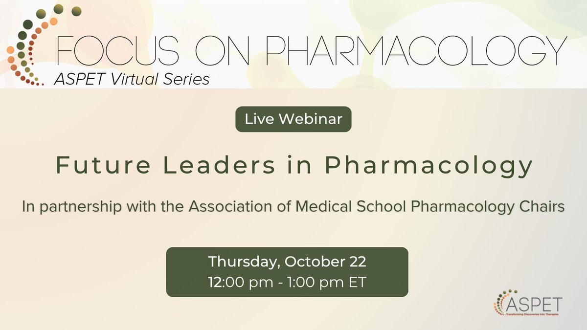 ASPET's tweet photo. Why do some individuals develop depression, addiction, or other stress-related disorders while others remain resilient? In this webinar on October 22, two emerging leaders in neuropharmacology will tackle this urgent question: https://t.co/nYqZWDigS5 https://t.co/G48q5Cvwax