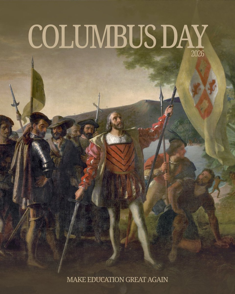 usedgov's tweet photo. Happy Columbus Day. 🇺🇸 https://t.co/7S98NXncrl