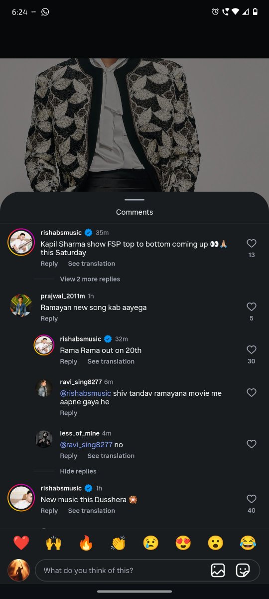 lord_raka_19's tweet photo. 🔥 Big updates this Dussehra 🎆🏹

🎶 Rishabh S. - “Rama Rama” dropping on October 20🙏❤️

👀 Also, Rishabh S. on the Kapil Sharma Show?🔥 
Something exciting may be coming this Saturday.

Stay tuned for more updates.❤️‍🔥🏹

#RishabhMusic #RamaRama #Ramayana #Ranbirkapoor https://t.co/1Gq9UJhnZ2
