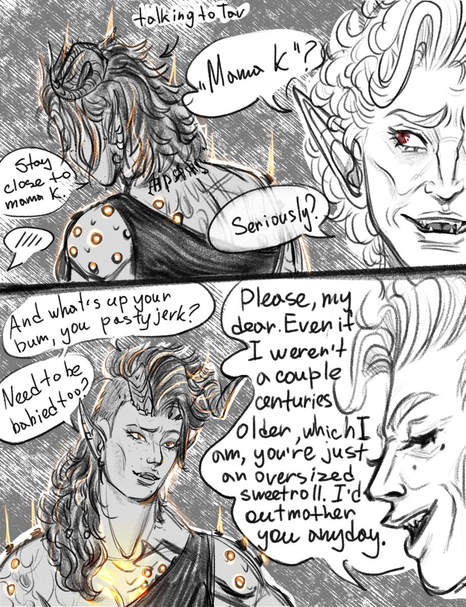planetcoma's tweet photo. Kinktober day 12 - Mommy kink 

I drew it numerous times but hag was always mommy so I decided to try and flip it

#Karlach #Astarion #Hellspawn #Starlach #kinktober2026 #kinktober https://t.co/UpBagTBJjJ