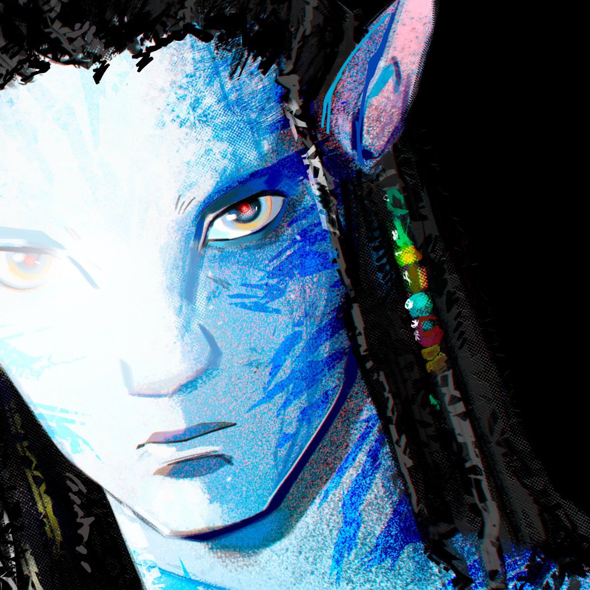 pokutian's tweet photo. #Avatar #Neteyam #AvatarTheWayOfWater

I'm still thinking about exactly how I should paint in color https://t.co/zeOwlJDxlR